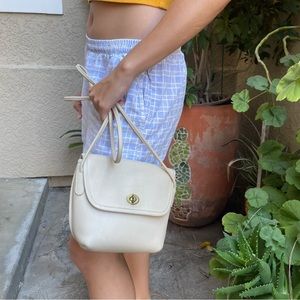 Vintage Cream Coach Crossbody purse